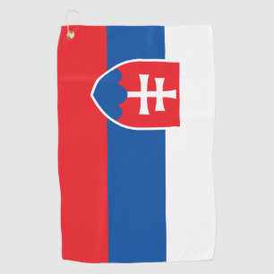 Golf Towel with flag of Slovakia