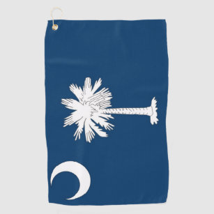 Golf Towel with flag of South Carolina, USA