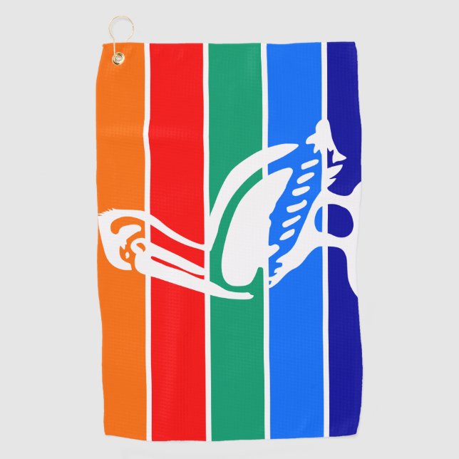 Golf Towel with flag of St. Petersbrug, Florida (Front)