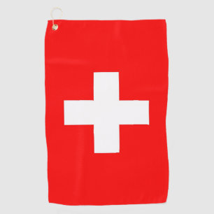 Golf Towel with flag of Switzerland