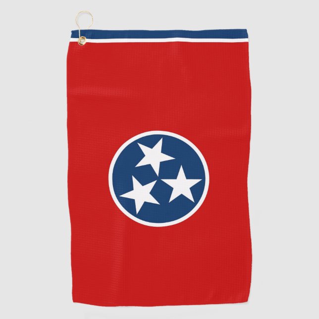 Golf Towel with flag of Tennessee, USA (Front)