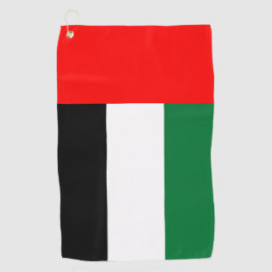 Golf Towel with flag of UAE