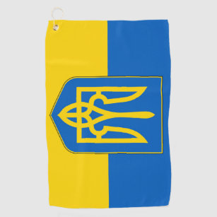 Golf Towel with flag of Ukraine
