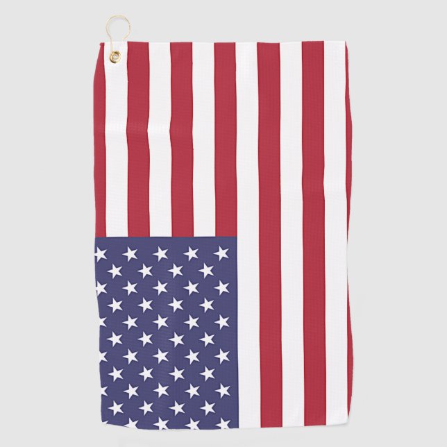 Golf Towel with flag of United States of America (Front)