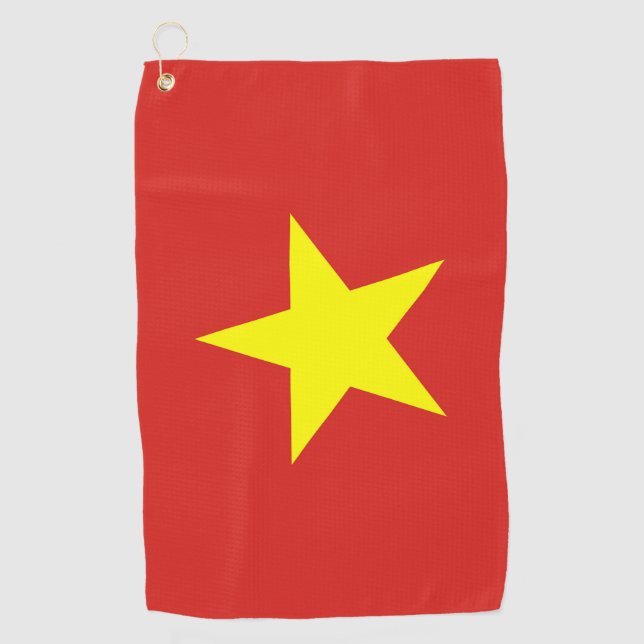 Golf Towel with flag of Vietnam (Front)