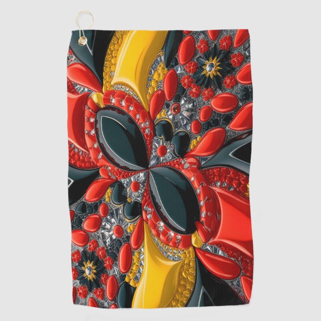 Golf Towel with German Colours (Front)