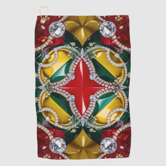 Golf Towel with Los Angeles Colours (Front)