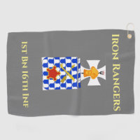 Golf Towel with Military Crest