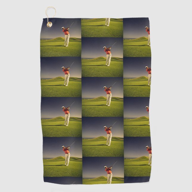 Golf towel you can customize with your own photo! (Front)
