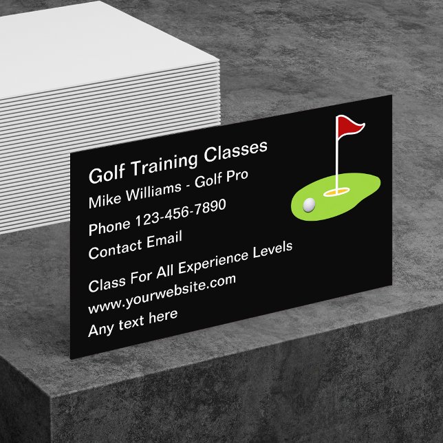 Golf Training New Modern Business Cards (Creator Uploaded)