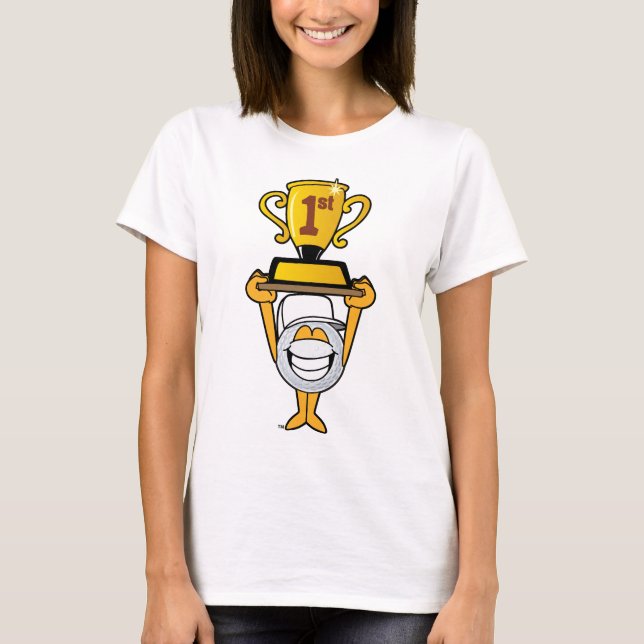 Golf Trophy Cartoon T-Shirt (Front)
