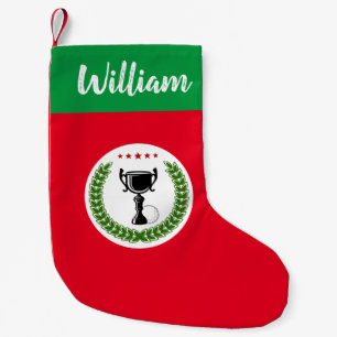 Golf Trophy Christmas Stocking