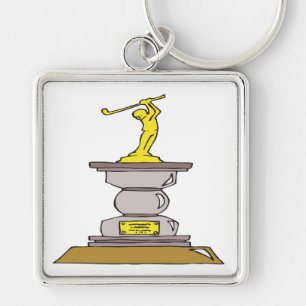Golf Trophy Key Ring