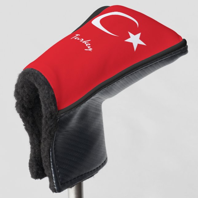 Golf Turkey & Turkish Flag / Golf Clubs Covers (3/4 Front)