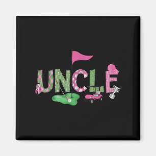 Golf Uncle Nk Hole In One Golf 1st Birthday Girl  Magnet