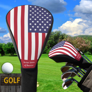 Golf USA & American Flag / Golf Clubs Covers