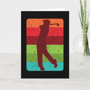 GOLF VINTAGE Golfing Clothes Women Men Kids Golfer Card