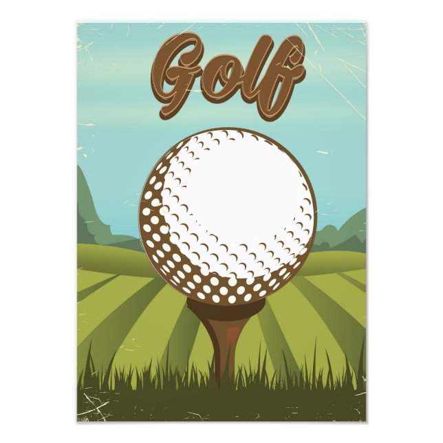 Golf vintage style poster (Front)
