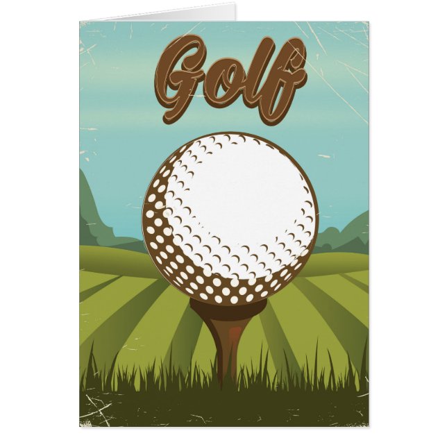 Golf vintage style poster (Front)