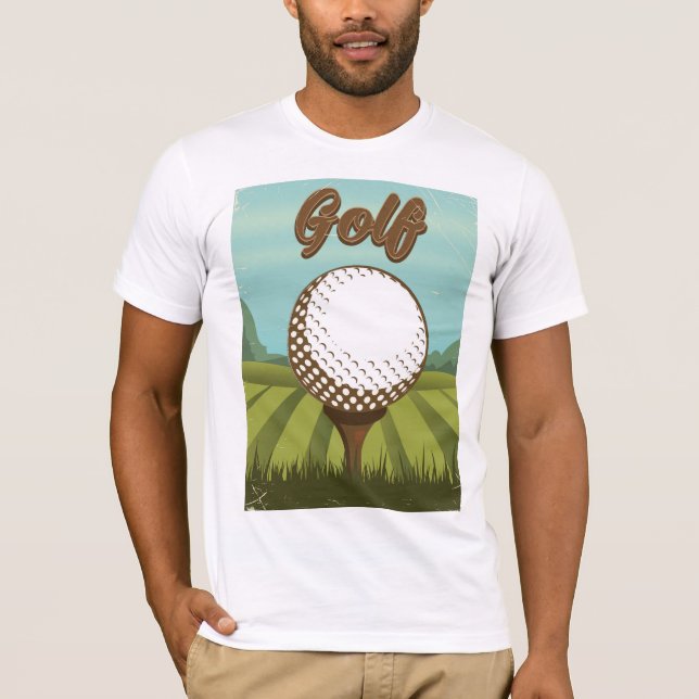 Golf vintage style poster T-Shirt (Front)