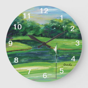 Golf wall clock