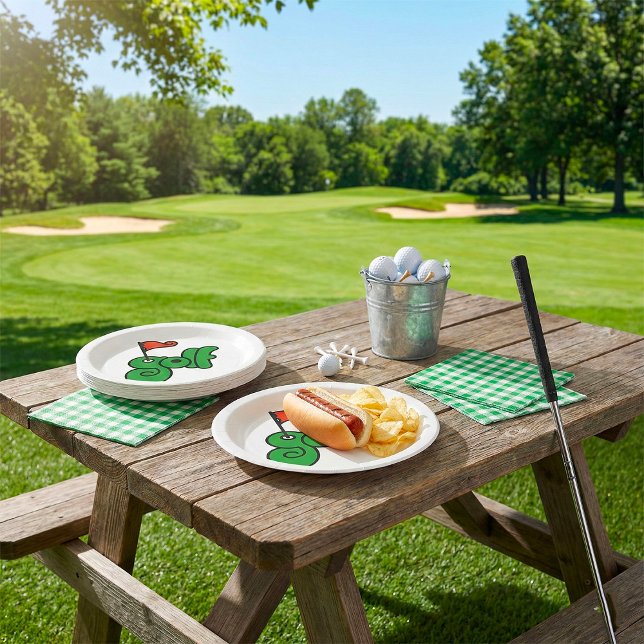 Golf Wang Vibrant Green and Red Paper Plate (Creator Uploaded)