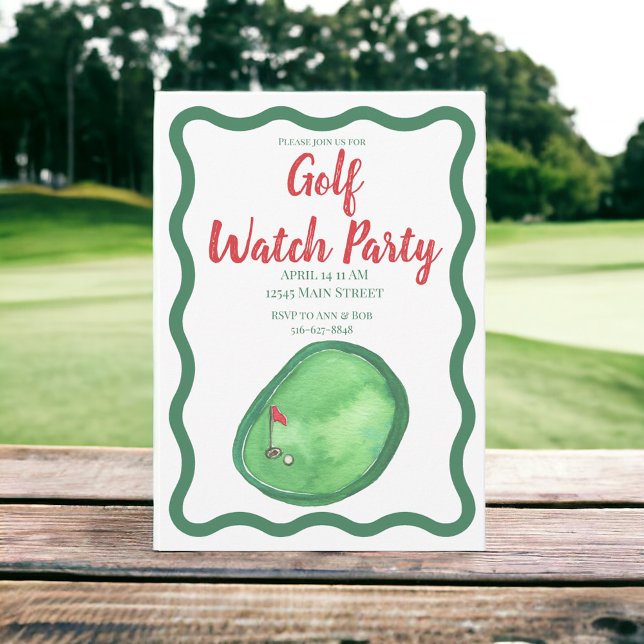 Golf Watch Party Invitation (Creator Uploaded)