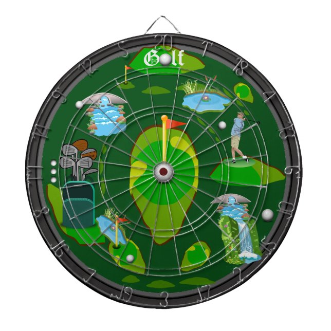 Golf Water Hazard Dartboard (Front)