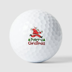 Golf We wish you a merry Christmas Santa Claus     Golf Balls