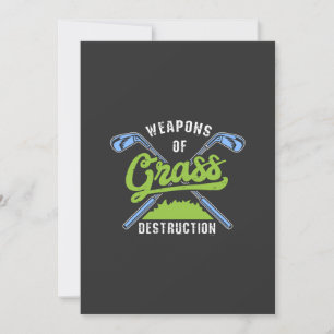 Golf - Weapons of Grass Destruction Invitation