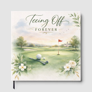 Golf Wedding Napkins   Teeing Off Forever Country  Guest Book