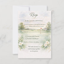 Golf Wedding RSVP Card | Teeing Off Forever