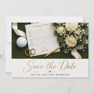 Golf Wedding Save the Date Invitation