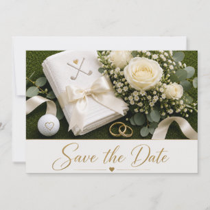 Golf Wedding Save the Date Invitation