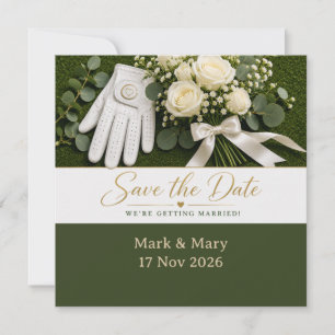 Golf Wedding Save the Date Invitation