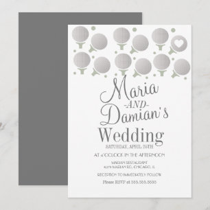 Golf Wedding Sports Dots and Tees Invitation
