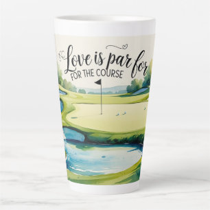 Golf Wedding themed Latte Mug