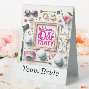 GOLF WELCOME TEAM BRIDE for Bridal Shower Party