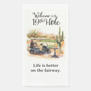 Golf Welcome to golfer house  FOR Arizona cocktail Napkin