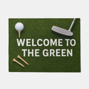 Golf Welcome to the green for golfer Doormat