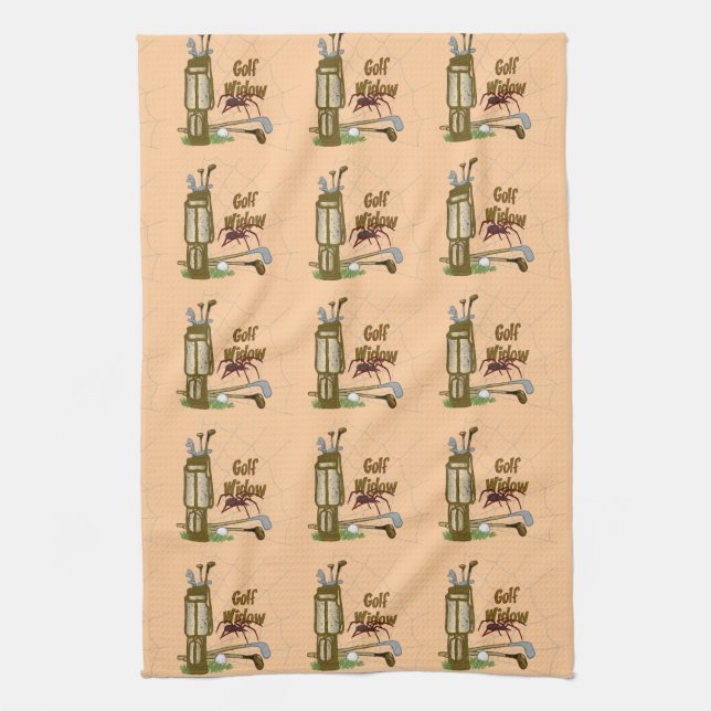Golf Widow Tea Towel (Vertical)