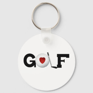 Golf with Golf Ball Key Ring