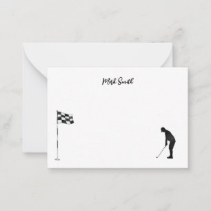 Golf with Name for golfer  Card