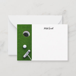 Golf with Name for golfer Card