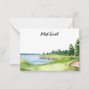Golf with Name for golfer  Card