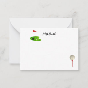 Golf with Name for golfer  Card
