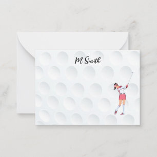 Golf with Name for golfer Note Card