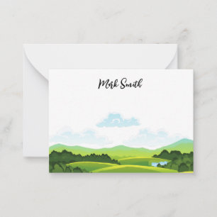Golf with Name for golfer Note Card