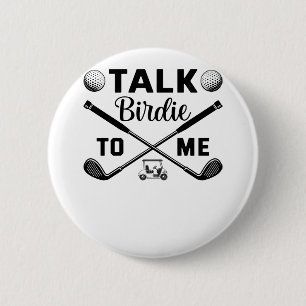 Golf Wives Social Club Floral 6 Cm Round Badge