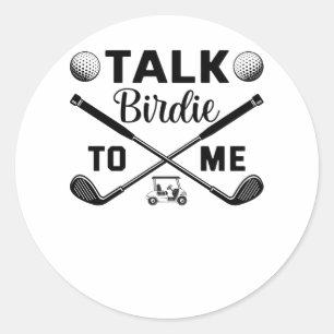 Golf Wives Social Club Floral Classic Round Sticker